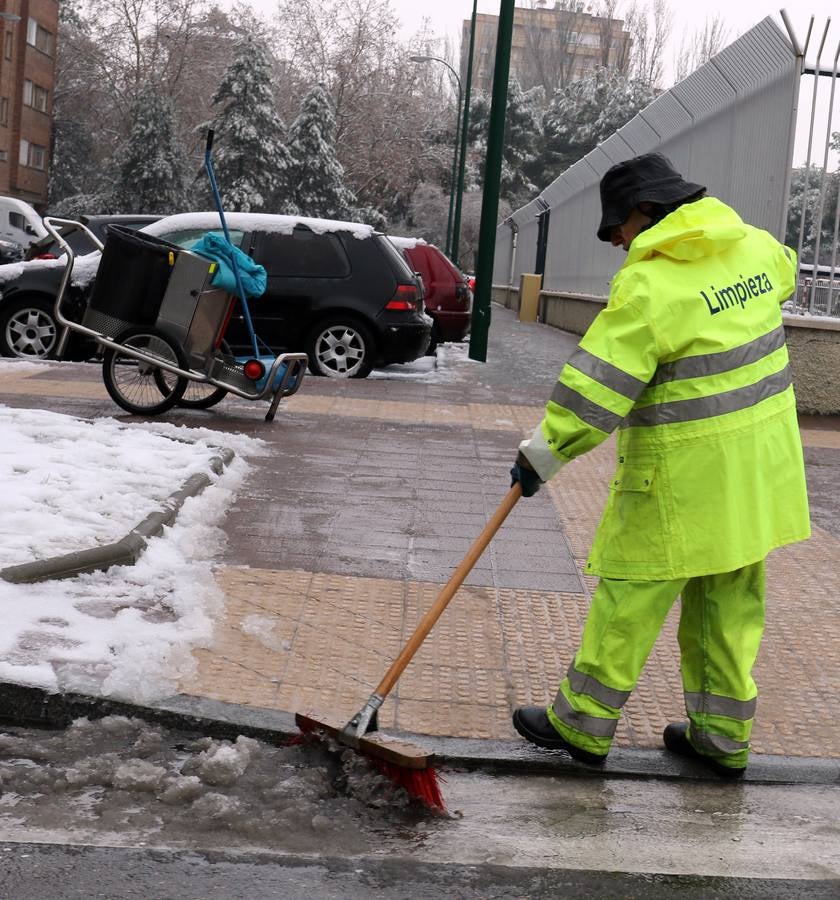 Fotos: Las bellas estampas que la nieve ha dejado en Valladolid