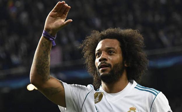 Marcelo, durante un encuentro del Real Madrid.