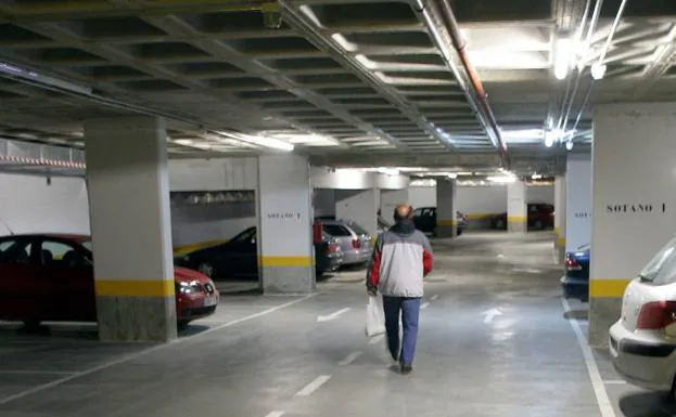 Una de las plantas del aparcamiento de José Zorrilla. 
