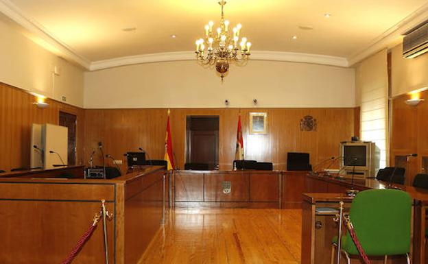 Sala de vistas de la Audiencia de Valladolid. 