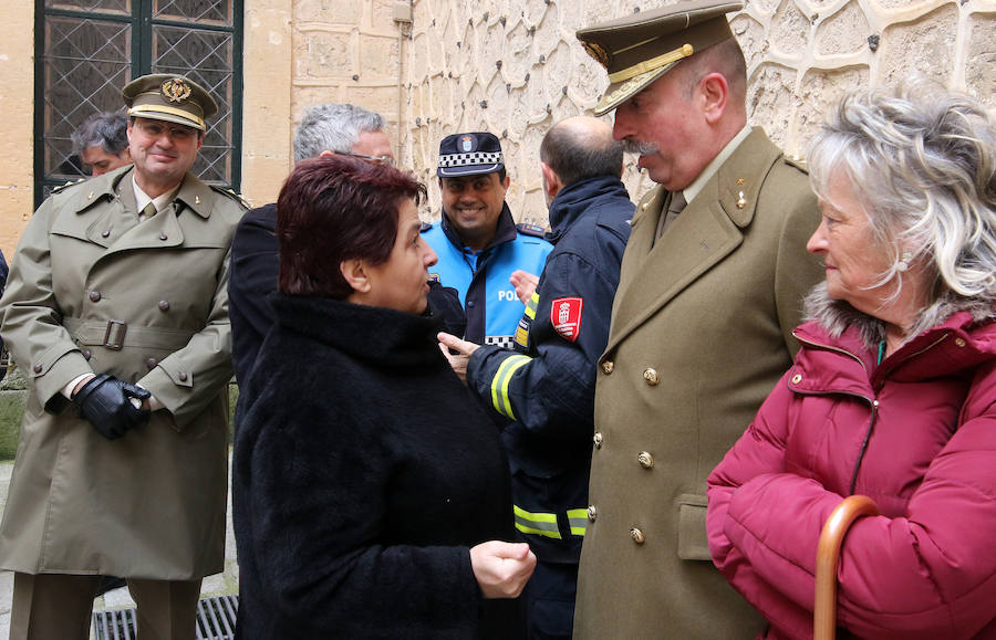 Fotos: Simulacro de incendio en el Alcázar de Segovia