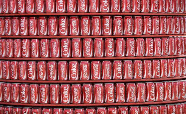 Latas de Coca-Cola