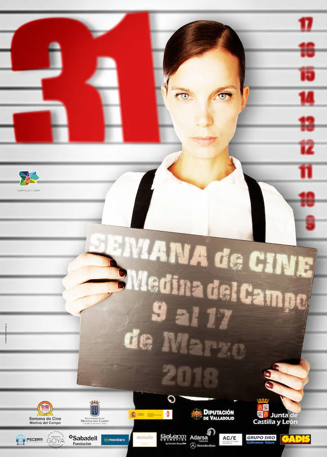 Cartel que anuncia la Semana de Cine de Medina del Campo. 
