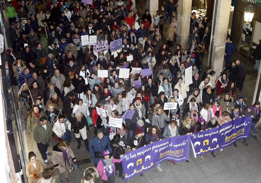 Fotos: El colofón reivindicativo del 8-M en Palencia