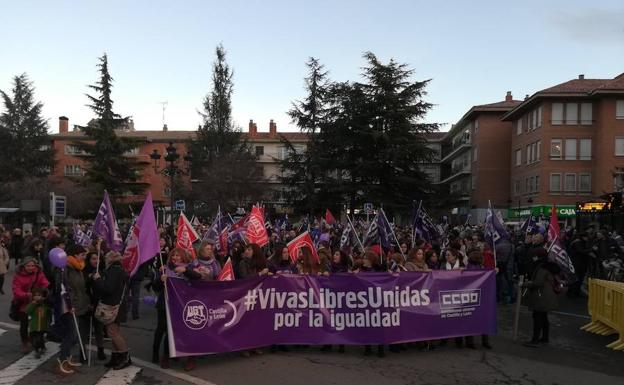 Mujeres manifestándose el 8M.