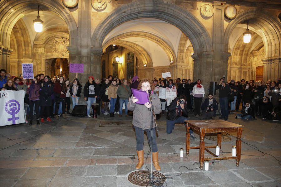 Más de 15.000 personas, según Policía Nacional, han participado en Salamanca en la manifestación convocada por los movimientos feministas con motivo del 8-M