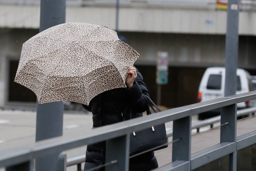 Fuertes rachas de viento que se han vivido en la provincia de Valladolid este domingo. 