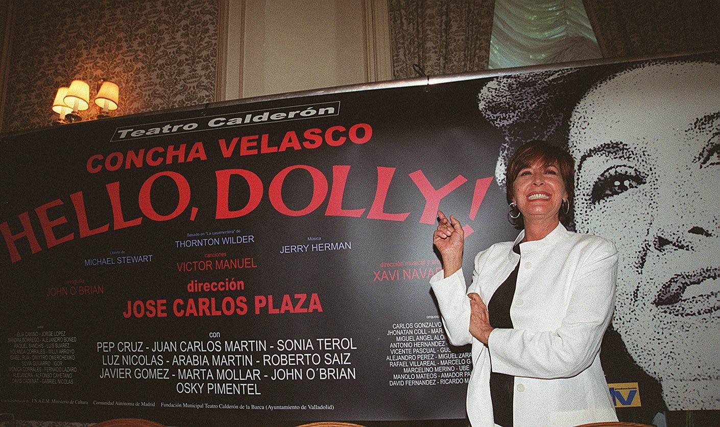 26.06.01 Durante la presentación de la comedia musical 'Hello Dolly' en el Teatro Claderón de Valladolid.