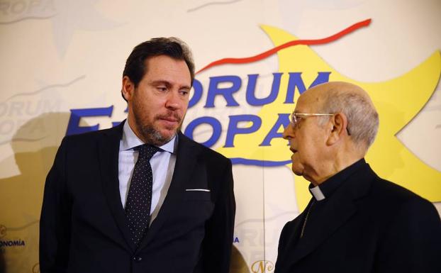 Óscar Puente y Ricardo Blázquez, en la presentación de Madrid.