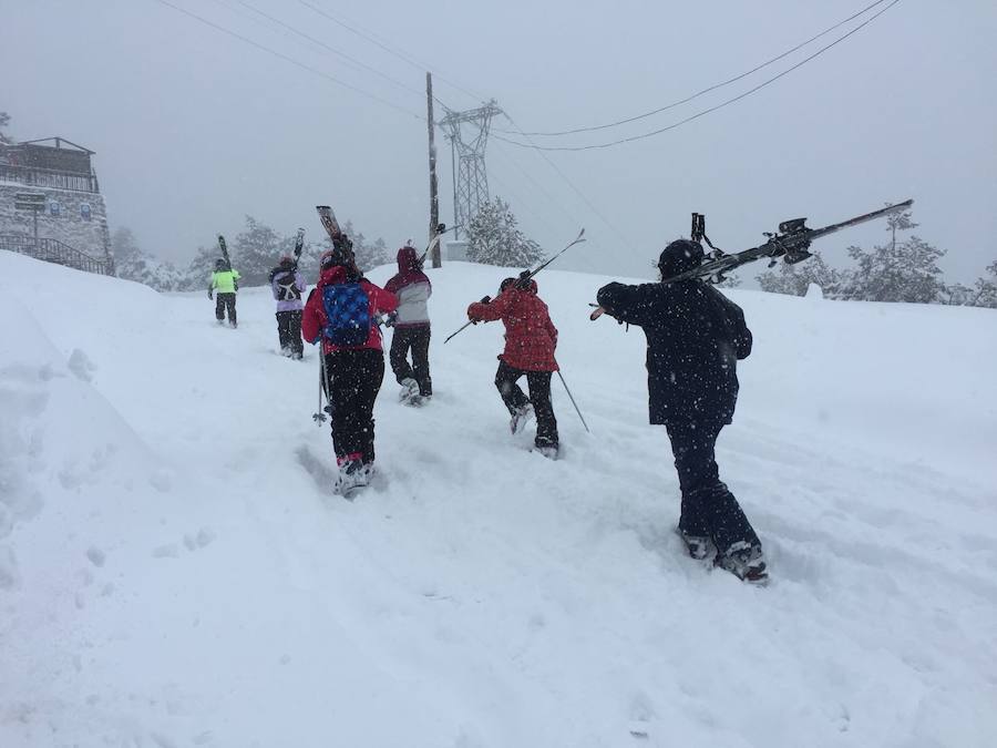 Fotos: Nieve en El Espinar y en el Puerto de Navacerrada