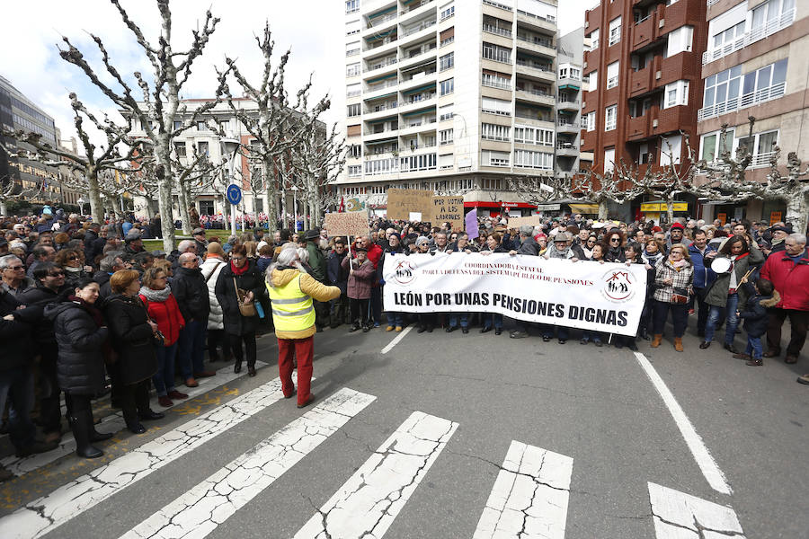 Fotos: Protesta por una pensión digna en León