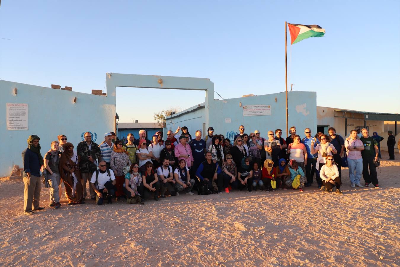 La delegación de Castilla y León visita el hospital de Smara en los campos de refugiados del Pueblo Saharaui.