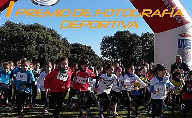 Cartel anunciados del concurso de fotografía deportiva. 