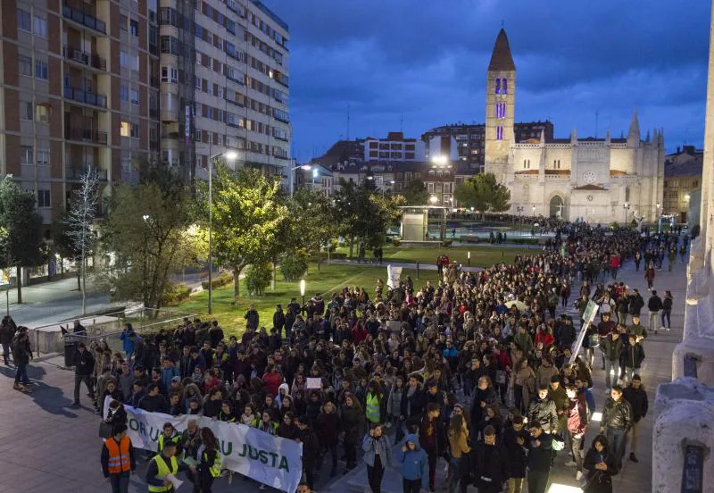La manifestación a la altura de Portugalete. 