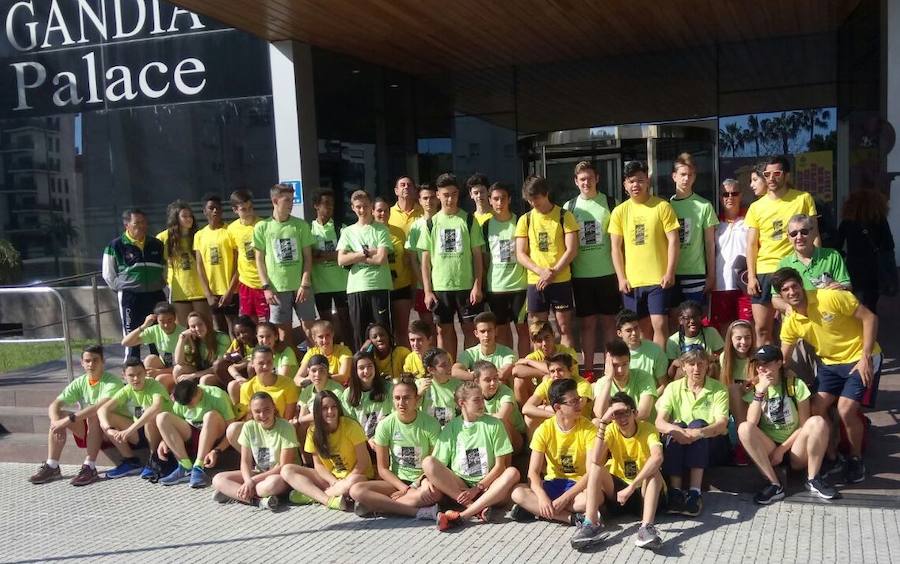 ImAgen de la última concentración en Gandía de la Federación territorial de Atletismo. 