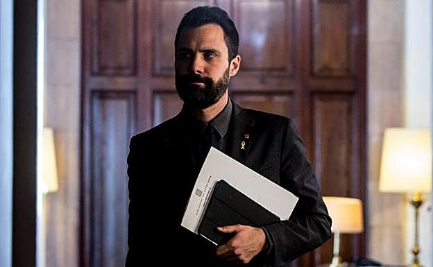El presidente del Parlament de Cataluña, Roger Torrent.