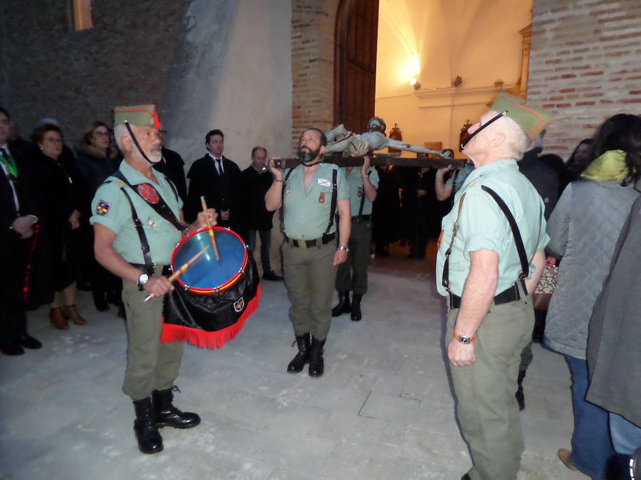 Fotos: Los antiguos legionarios de Valladolid, en el Jueves Santo de Carrión