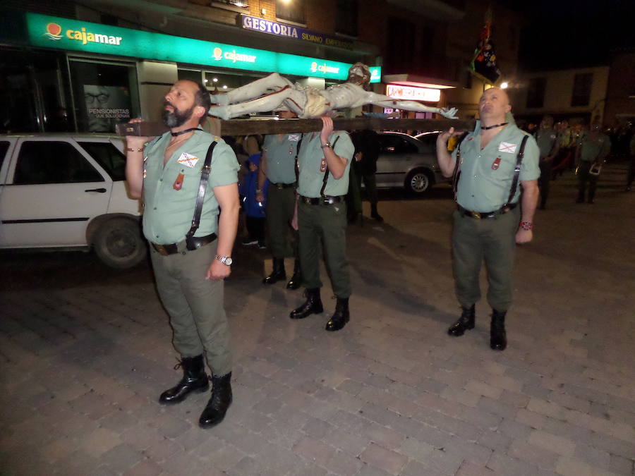 Fotos: Los antiguos legionarios de Valladolid, en el Jueves Santo de Carrión