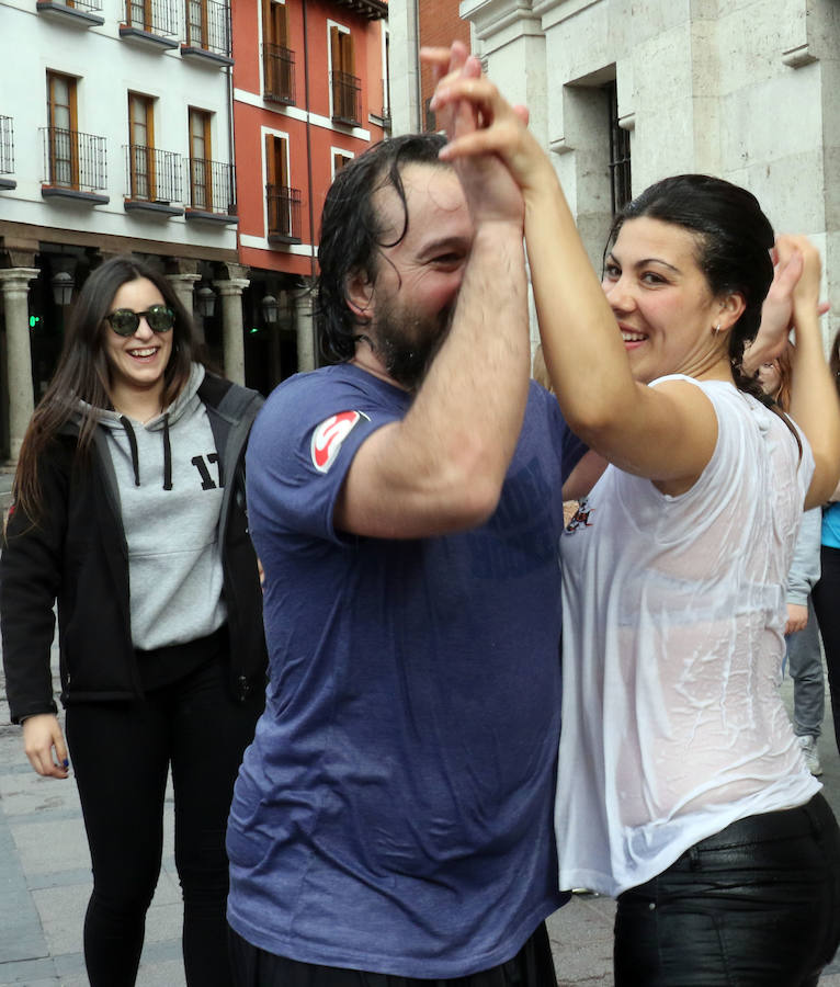 Fotos: El CPLV celebra su Copa del Rey en la fuente de la Plaza de la Rinconada