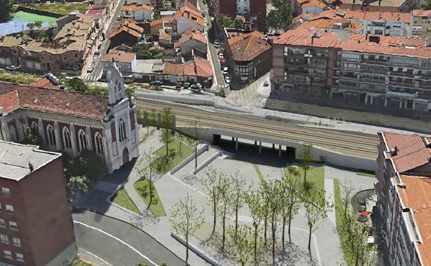 Recreación de cómo quedará la plaza de Rafael Cano, una vez terminadas las obras. 