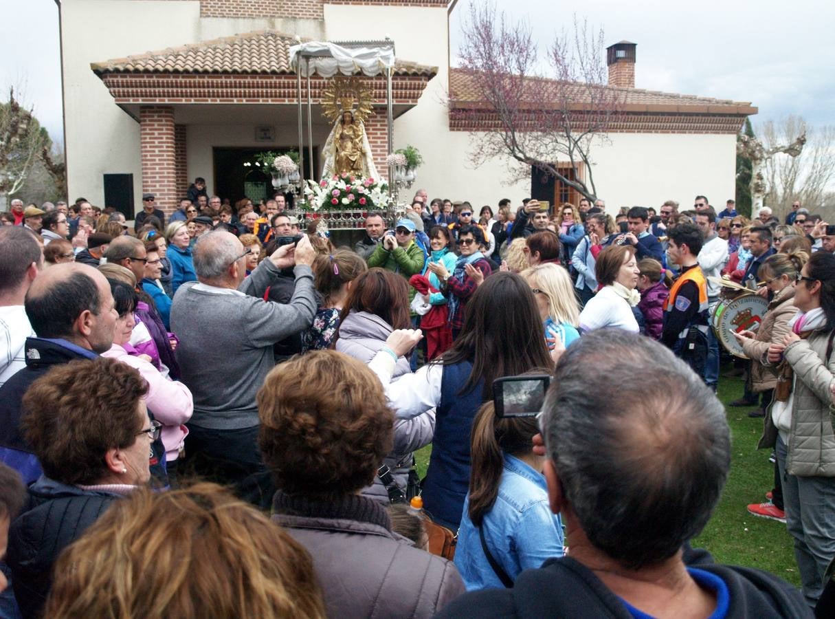 Numerosos vecinos se animaron a desplazarse hasta el paraje pinariego donde se ubica su ermita edificada a principios del siglo XVIII