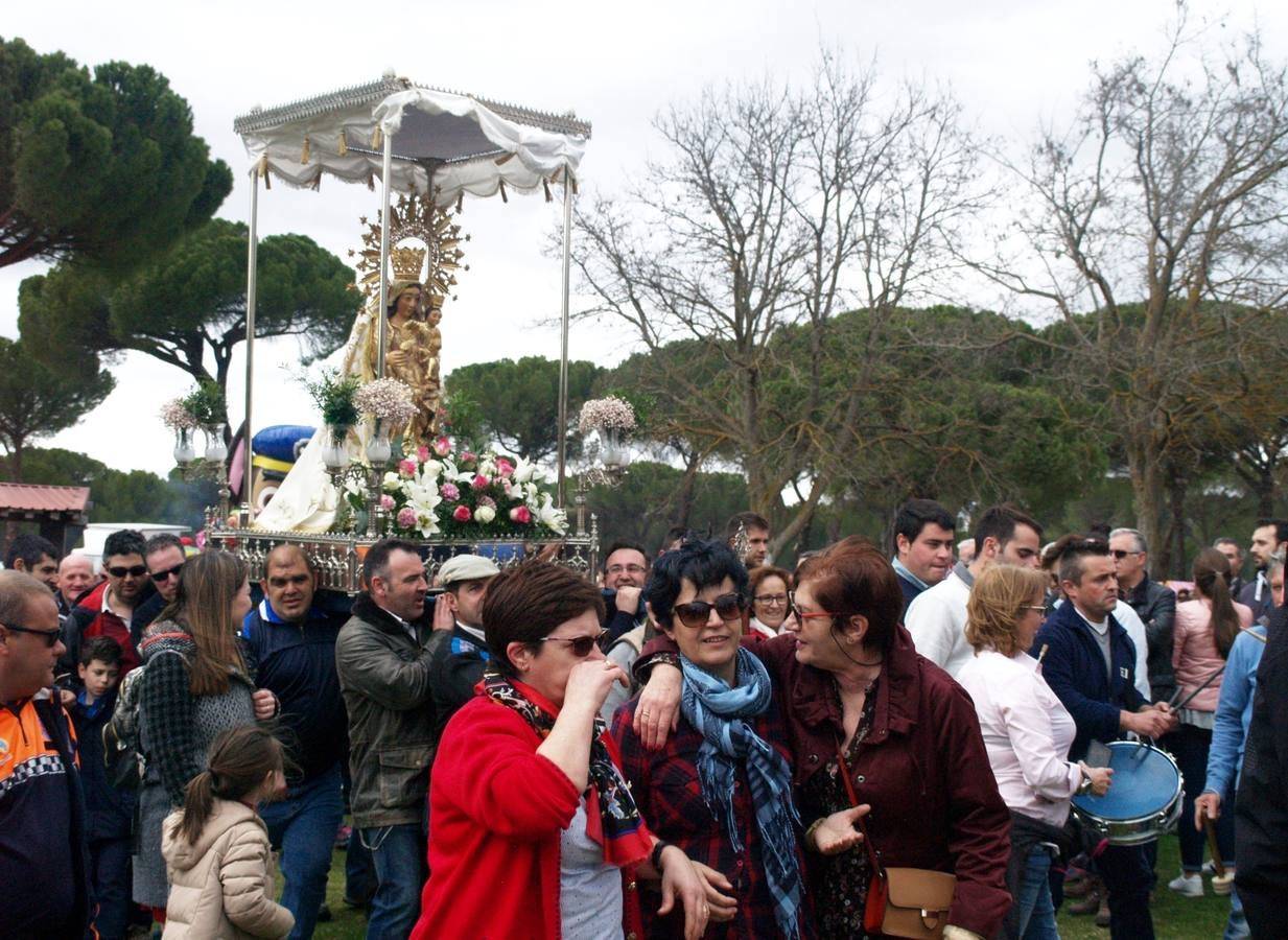 Numerosos vecinos se animaron a desplazarse hasta el paraje pinariego donde se ubica su ermita edificada a principios del siglo XVIII