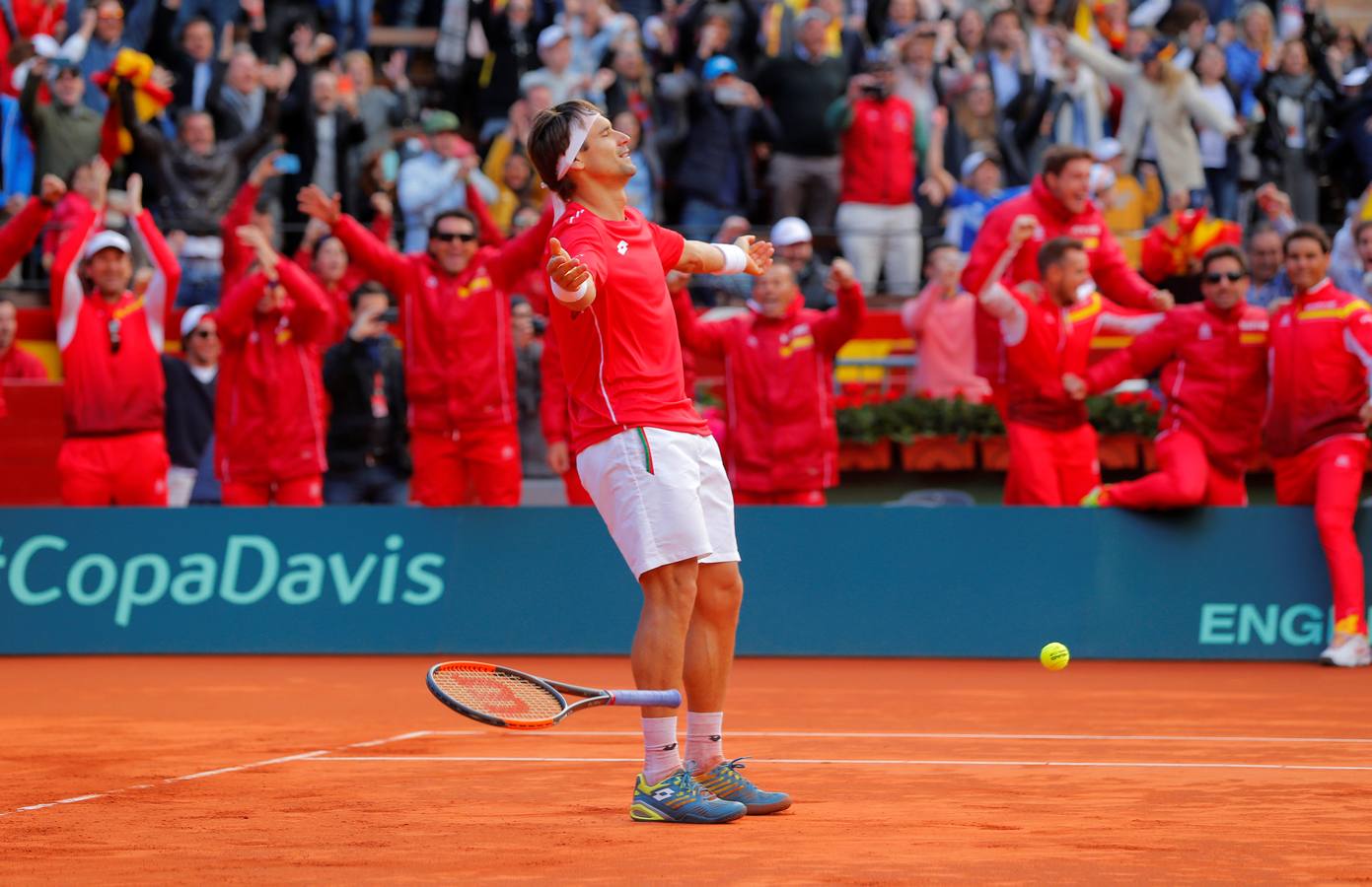 David Ferrer y Philipp Kohlschreiber han disputado el quinto y definitivo partido entre España y Alemania. 