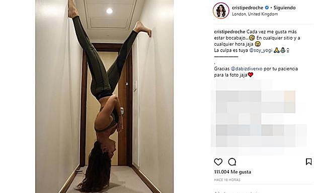 Cristina Pedroche y su postura. 