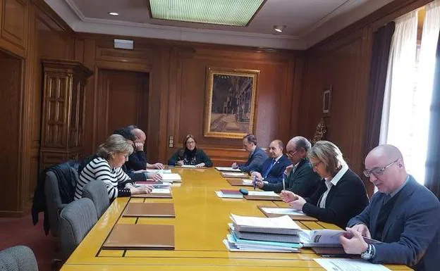 Reunión de la Junta de Gobierno de la Diputación de Zamora. 