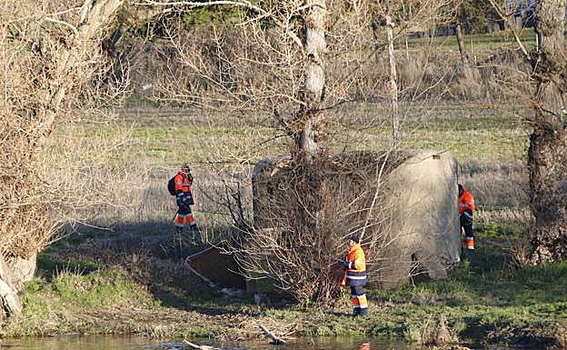 Operativo de búsqueda del joven en las aguas del Tormes. 