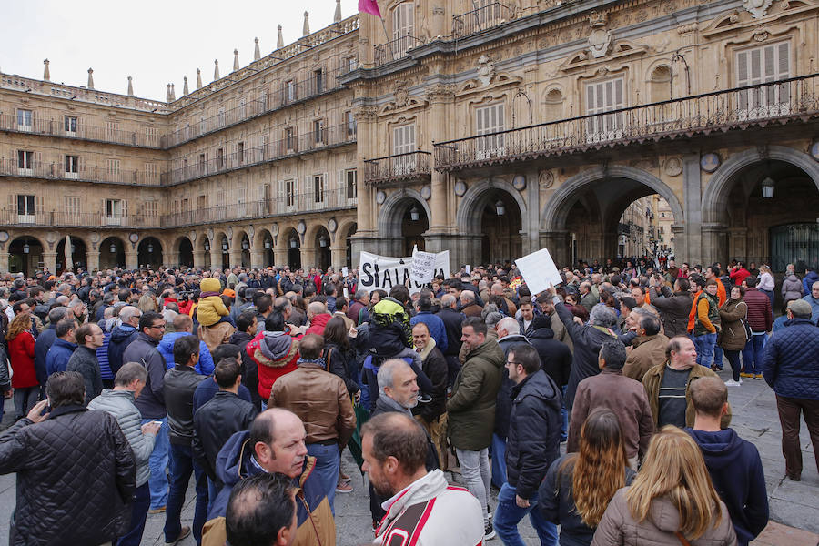 Fotos: Manifestación de cazadores en Salamanca