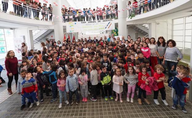 Alumnos del CEIP Virgen de Sacedón, de Pedrajas de San Esteban 