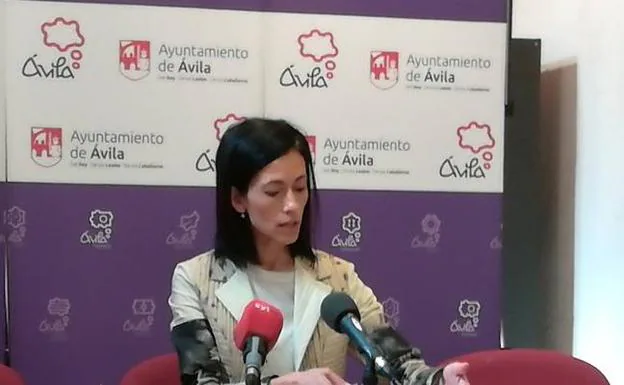 Patricia Rodríguez, portavoz del equipo de gobierno en el Ayuntamiento de Ávila.