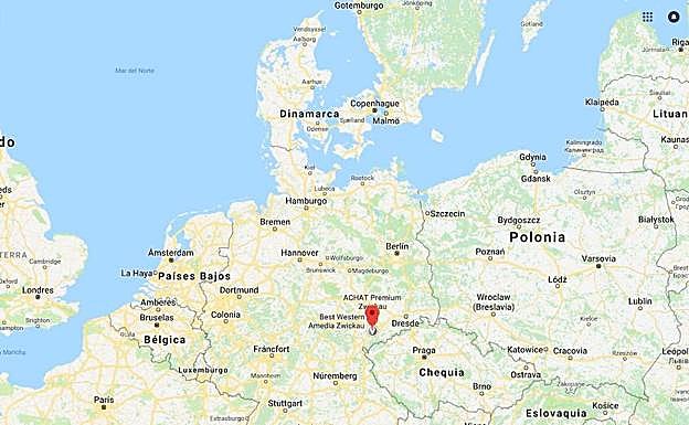 Ciudad alemana de Leipzig. 