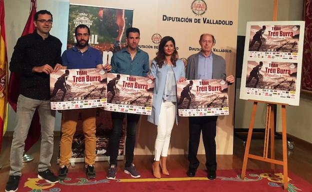 Presentación del II Trail Tren Burra en la Diputación de Valladolid. 