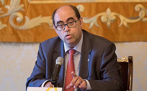 Fernando Rodríguez, en un momento de la rueda de prensa.