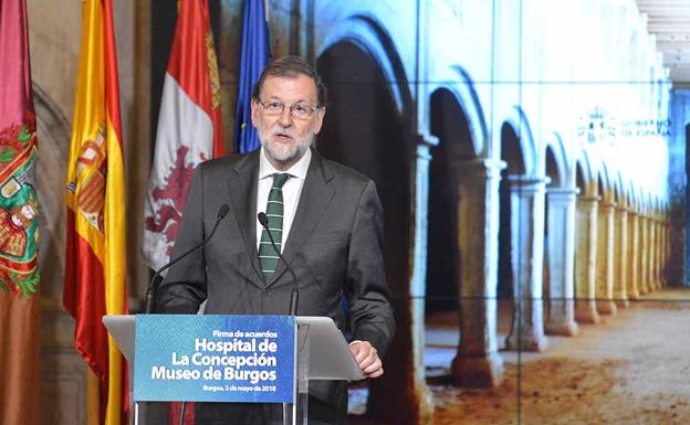 El presidente del Gobierno, Mariano Rajoy, ha estado hoy en Burgos.