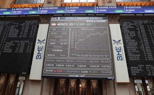 El Ibex-35 mantiene los 10.000 pese al correctivo