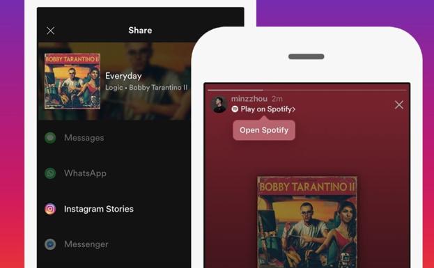 Cómo compartir lo que escuchas en Spotify en tus Stories de Instagram