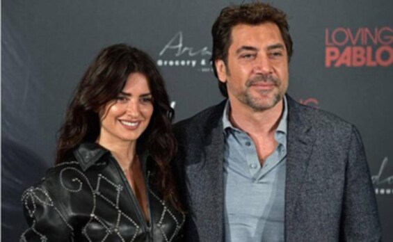 Penélope Cruz y Javier Bardem, en la presentación de 'Loving Pablo'. 