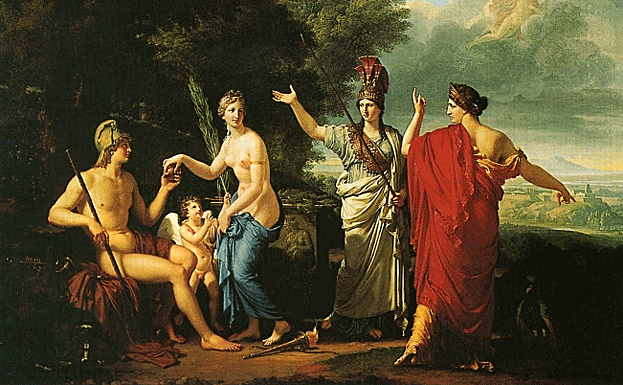 La manzana de la discordia de la mitología griega. 