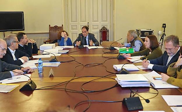 Comisión de investigación del soterramiento celebrada en el Ayuntamiento de Valladolid el pasado dos de febrero. 