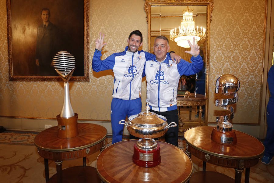 Pepe Vázquez y Miguel Ángel Ortega, con el triplete de esta temporada. 