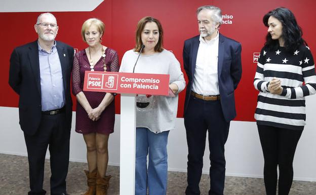 Los concejales del PSOE.