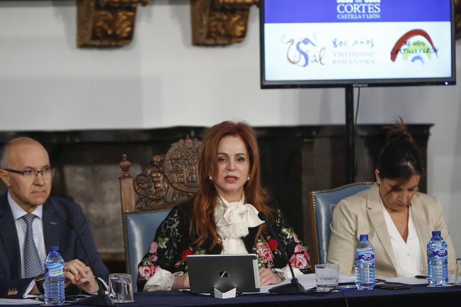 Sesión plenaria de las Cortes en Salamanca