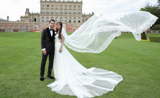 Cesc Fàbregas y Daniella Semaan. 