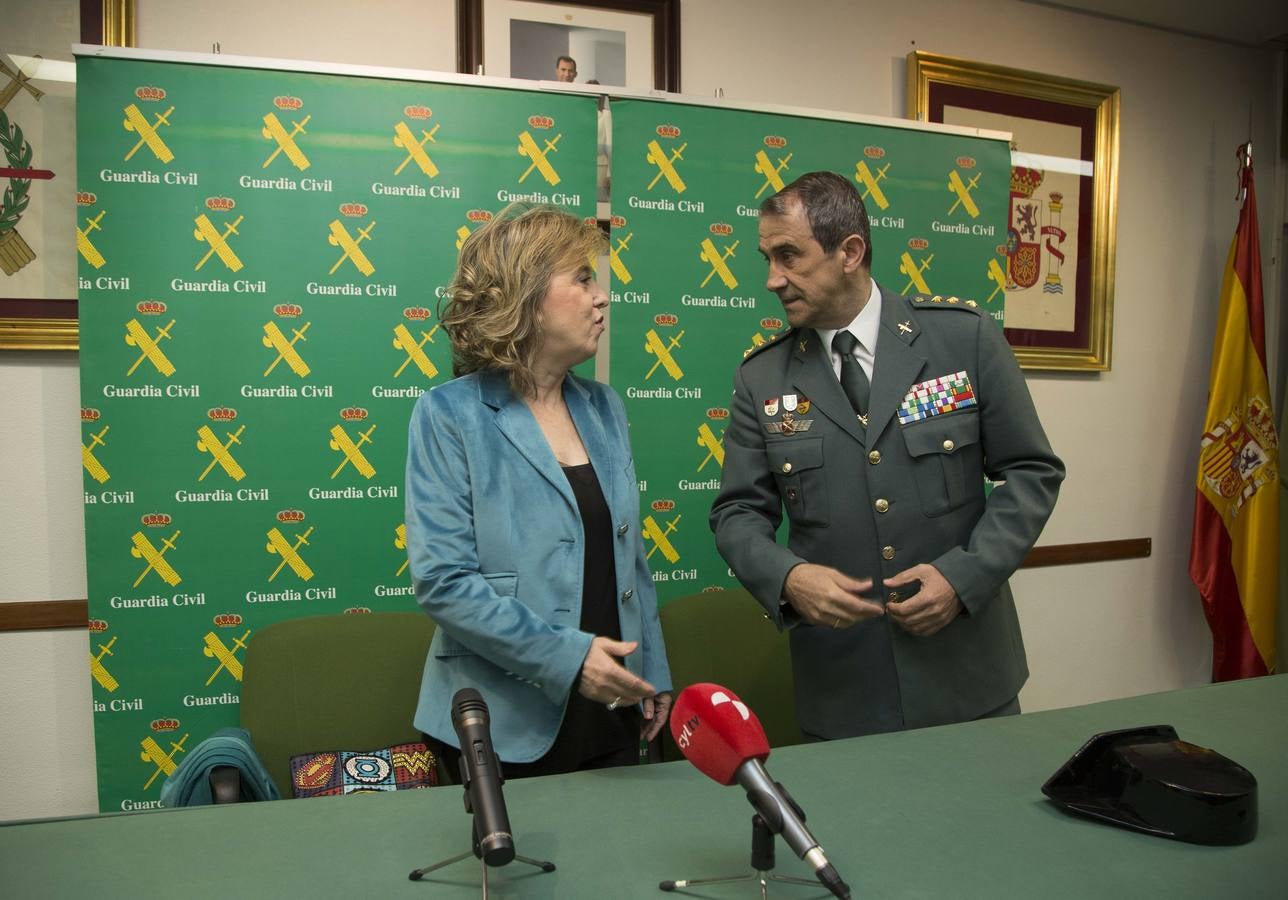 Durante la celebración, que ha tenido lugar en la sede de la Comandancia de Valladolid, el presidente de la Audiencia Provincial, Feliciano Trebolle ha sido condecorado con la Medalla al Mérito de este Cuerpo