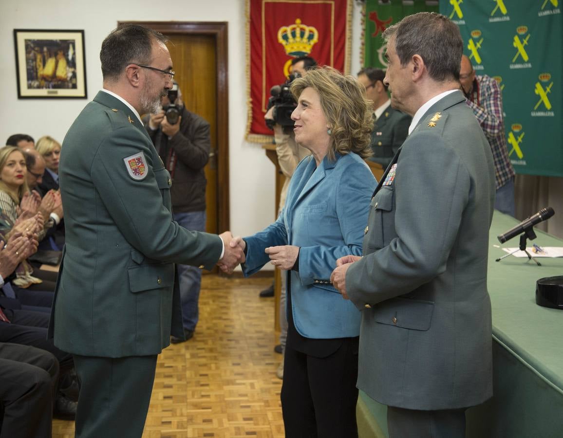 Durante la celebración, que ha tenido lugar en la sede de la Comandancia de Valladolid, el presidente de la Audiencia Provincial, Feliciano Trebolle ha sido condecorado con la Medalla al Mérito de este Cuerpo