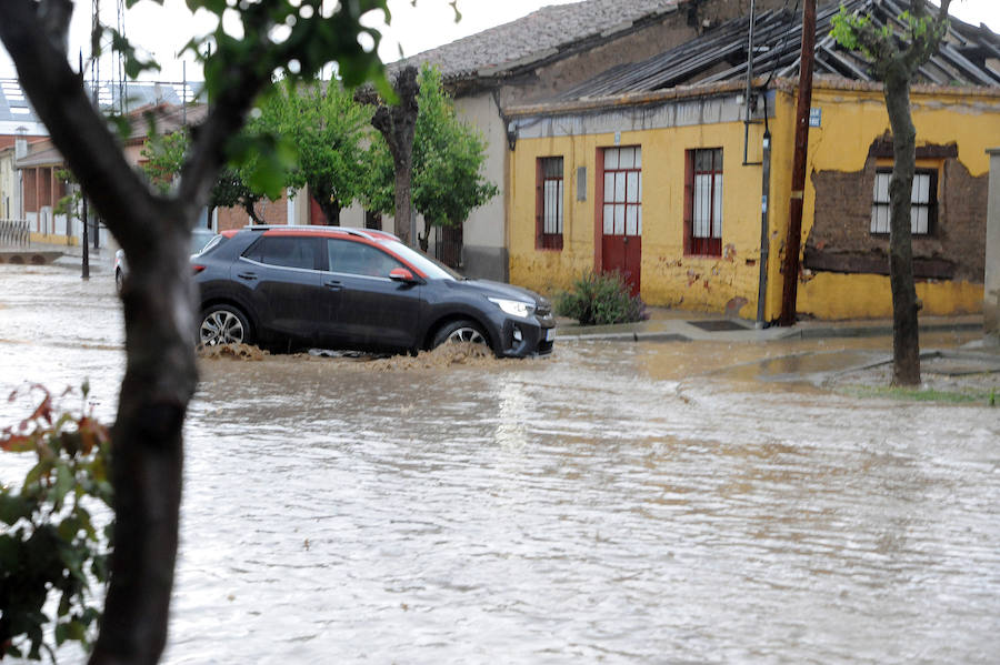 Fotos: Una tormenta inunda las calles de La Seca