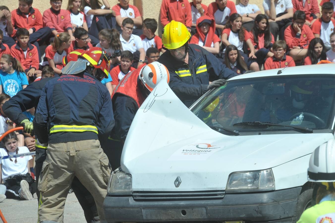 Fotos: Simulacro en Cristo Rey